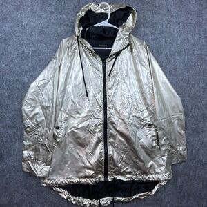 Kooosin Jacket Womens Large Gold Metallic Oversized Disco Futuristic Festival
